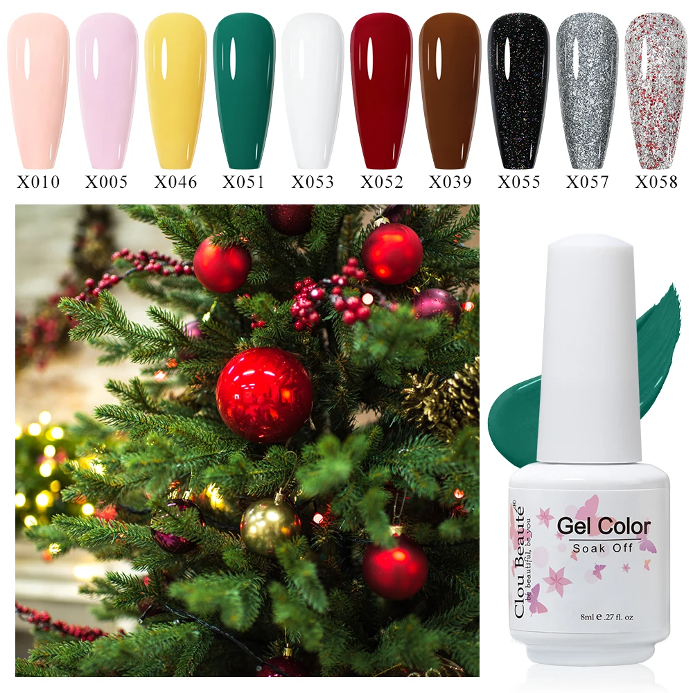 Clou Beaute 10 pièces HEMA gratuit marron terre café Gel vernis à ongles ensemble vernis Semi Permanent Nail Art LED UV Gel manucure Kit