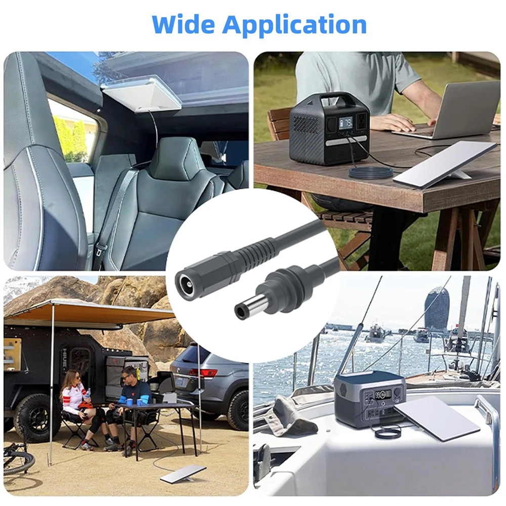 For Starlink Mini DC Male To Female Adapter Cable Extension Cable DC Power Waterproof Plug and Play for Starlink Mini Accessory