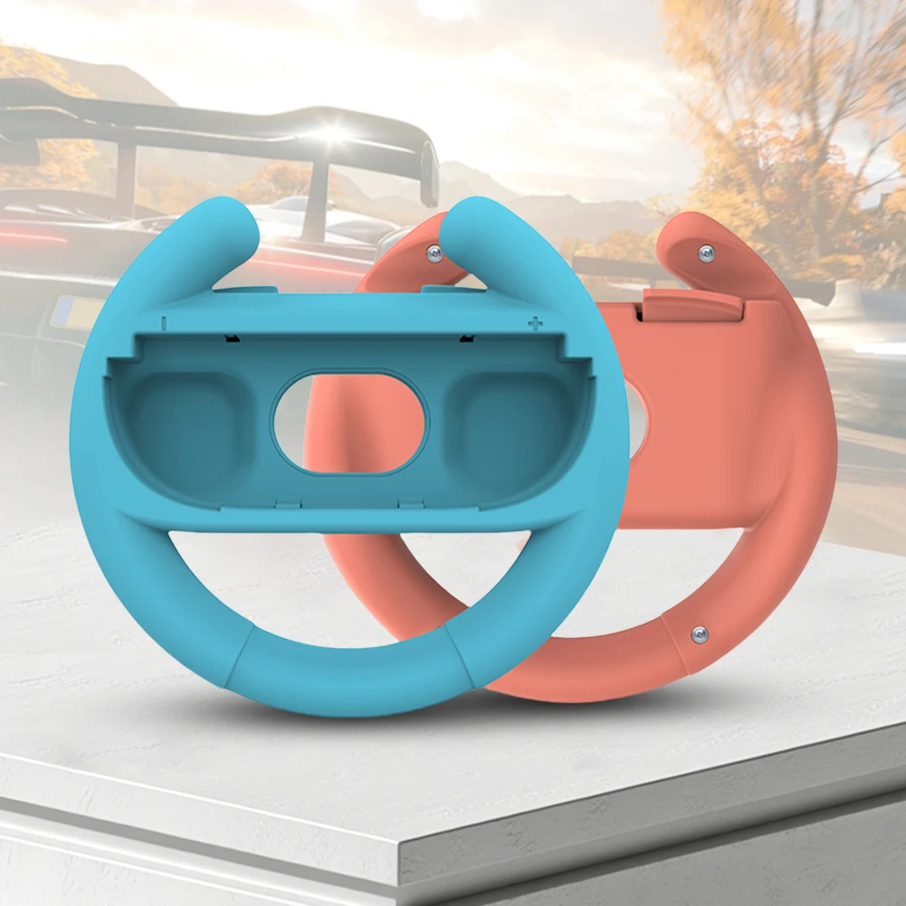 2 قطعة/المجموعة عجلات توجيه السباق لنينتندو للتبديل 2 Joy-con Gamepad اليسار اليمين لعبة عجلة القيادة عجلة لعبة السباق