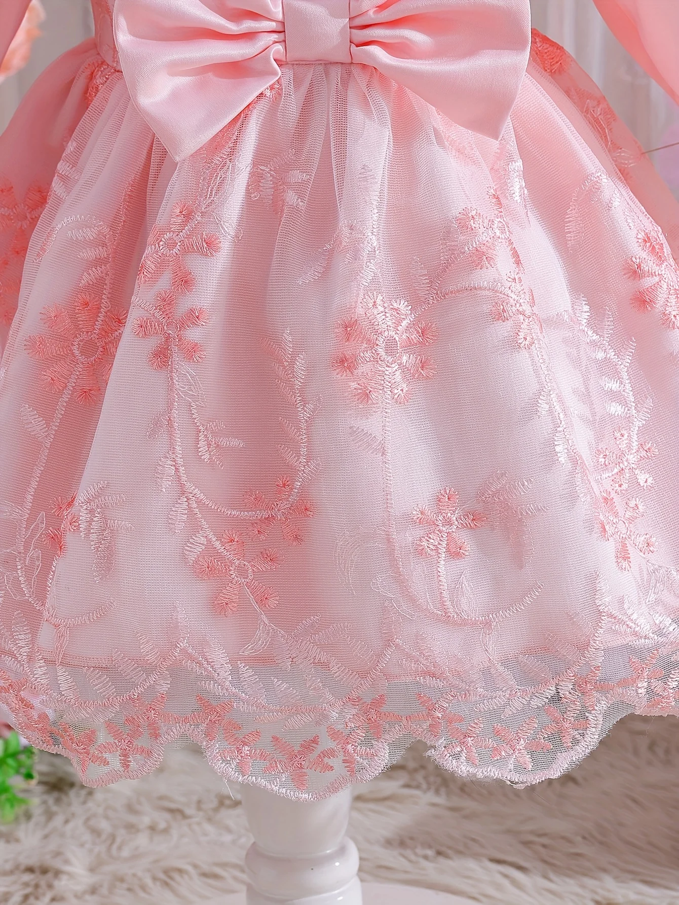 فستان الأميرة الربيعي اللطيف للفتيات الصغيرات، فستان للفتيات الصغيرات، مناسب للحفلات/عيد الميلاد/التجمع وما إلى ذلك.