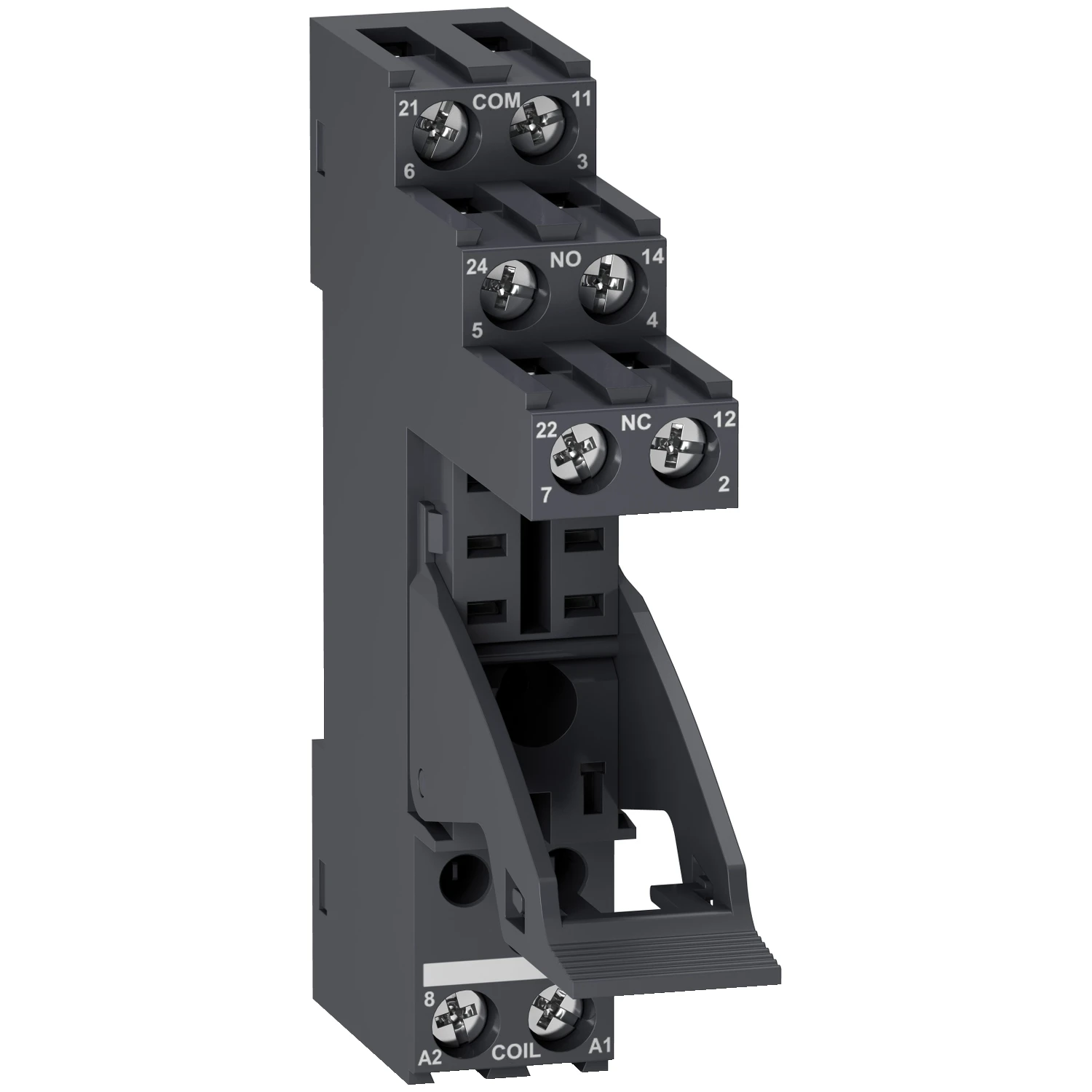RGZE1S48M Socket, separate contact, 5 A, relay type RXG2, screw connector, 250 V AC