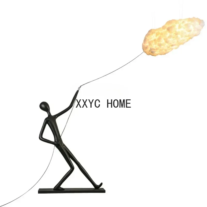 الحديثة الإنسان الفن النحت مبيعات مكتب فندق المدخل الإبداعية الشكل مصباح الديكور الحلي الكبيرة