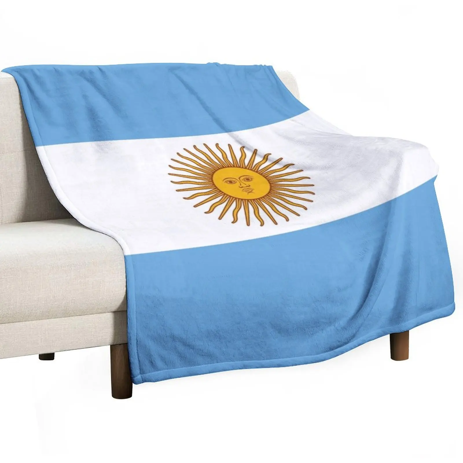 

Flag of Argentina Throw Blanket Sofa Quilt Polar Large Blankets