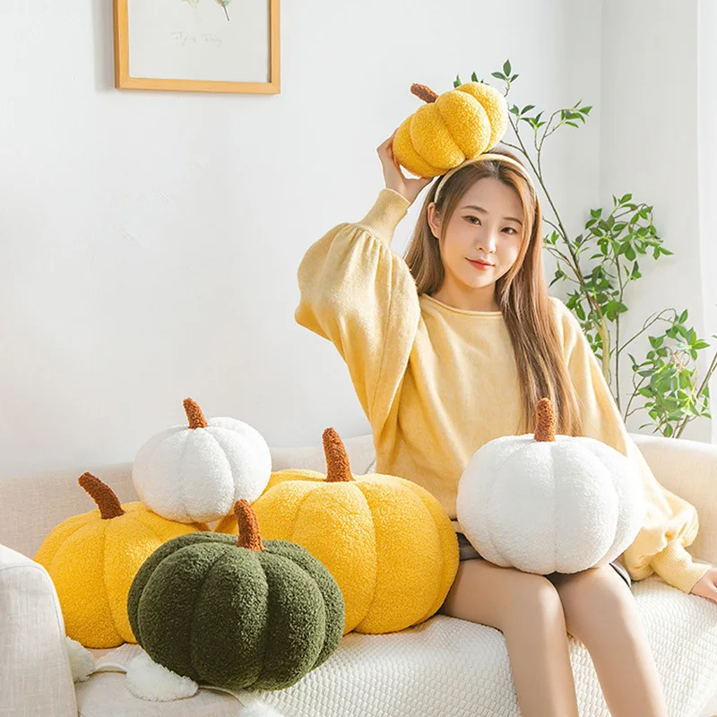 28cm Promotion Ins Hot Sale Funny Pumpkin Throw Pillow Creative Sofa Cushion Halloween Decor Cute Thanksgiving Children Gift