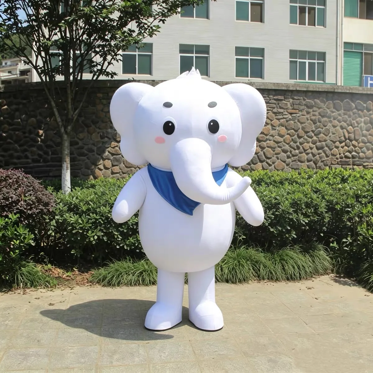 

New Adult Halloween Christmas Lovely Elephant Mascotte Fancy Dress Cartoon Mascot Costume Plush Fancy Dress Mascot Costume