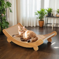 Wooden Cat Scratching Board Cat Toys Scratching Recliner Wear-resistant Scratch-resistant Post Wear-resistantcat Scratcher Cats