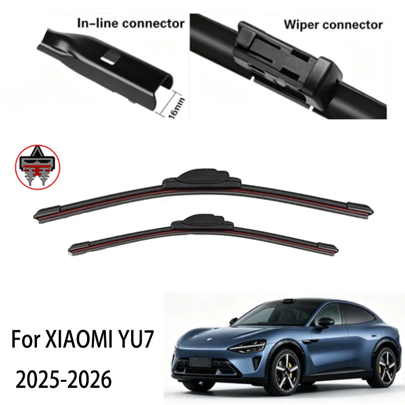 Car Wiper Blades For XIAOMI YU7 2025-2026 Windshield Windscreen Front Window Blades 26