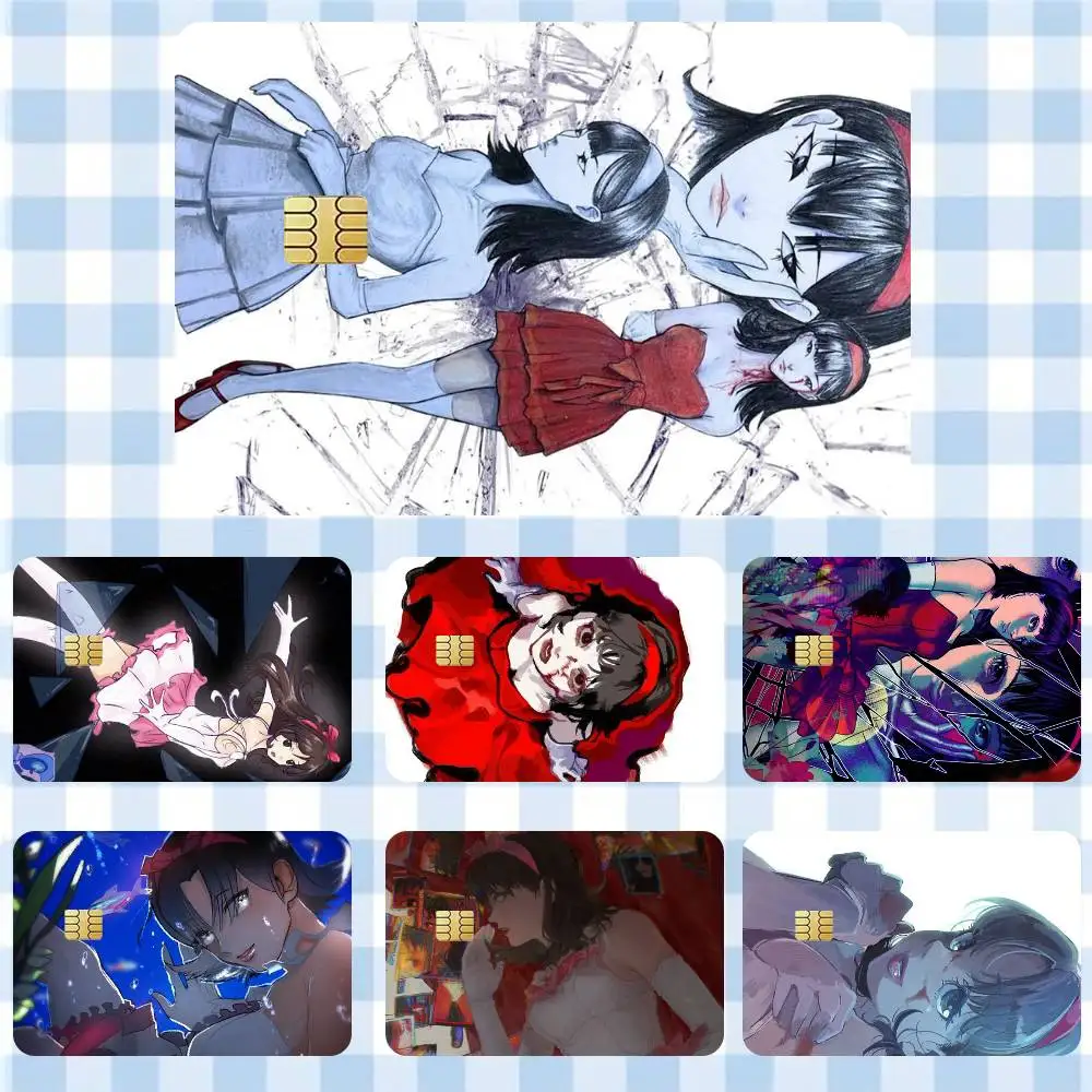 Perfect Blue Mima  Sticker Film Tape Skin for Credit Card Debit Card Cartoon Waterproof Stickers