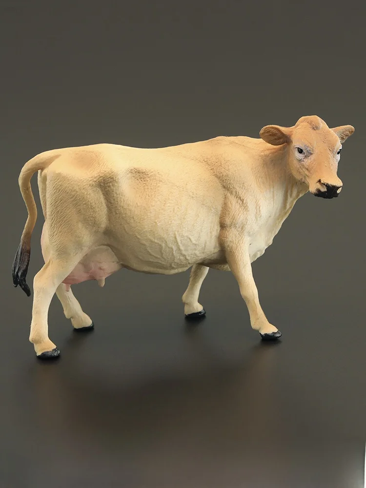 Brinquedo de Modelo de Animal de Fazenda Realista Sólido, Vaca Leiteira, Presente Cognitivo, Decoração, Bonecos de Animais de...