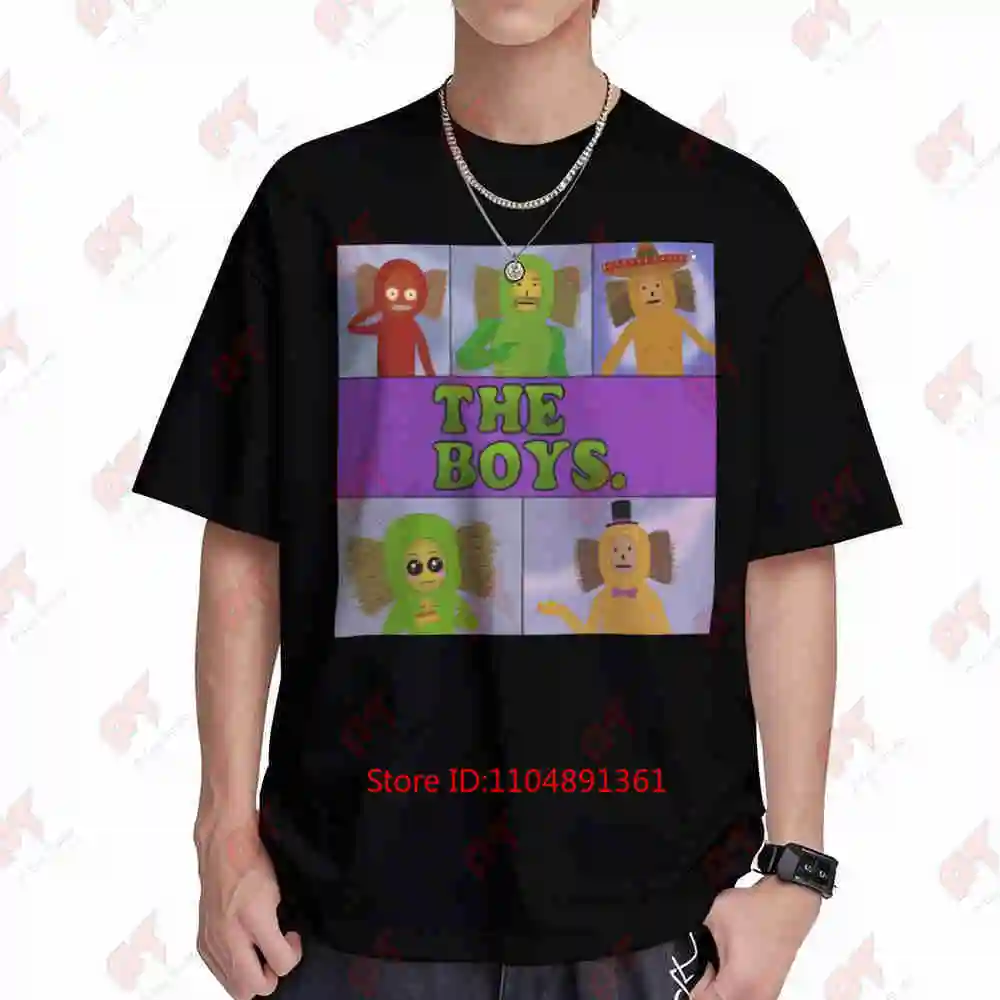 Joshdub The Boys Vr Game Characters Short Sleeve Tee 100% Cotton T-Shirt