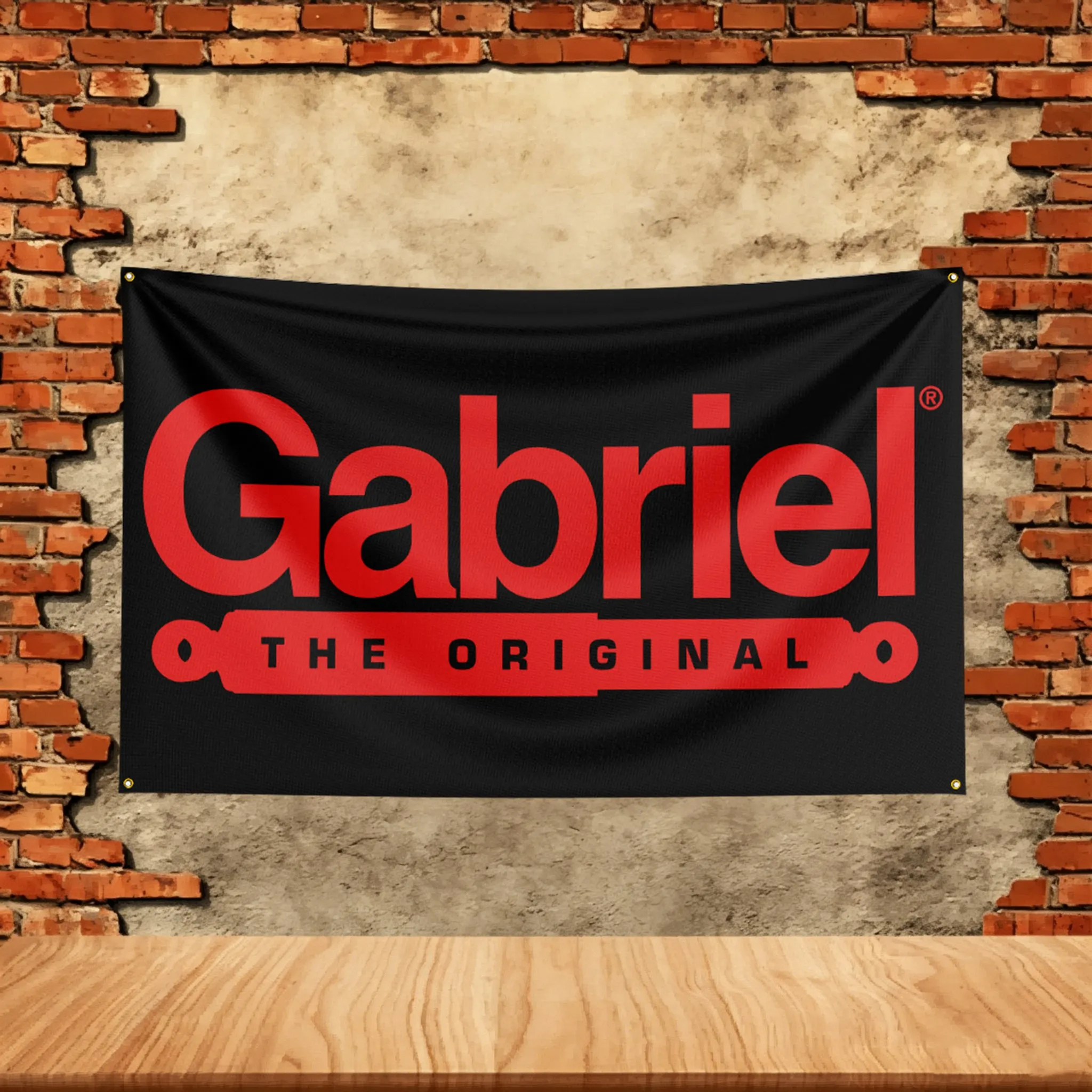 Car Parts Flag  for Gabriel Shock Fans Banner Custom Image Garage Bedroom Living Room Dorm Wall Hanging Decor Tapestry