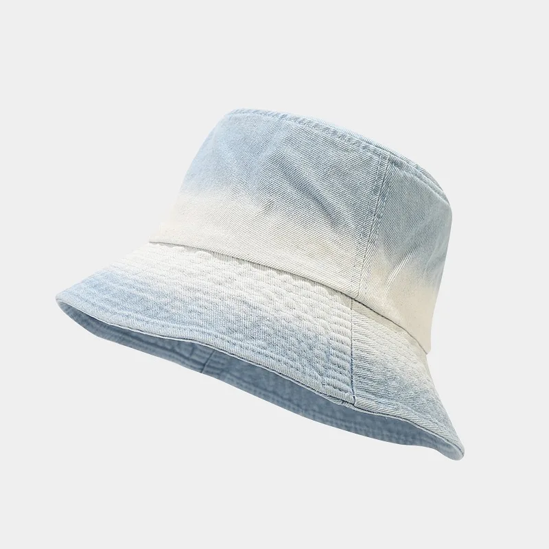 2023 Spring Autumn Denim Print Bucket Hat Fisherman Hat Outdoor Travel Sun Cap For Men And Women 109