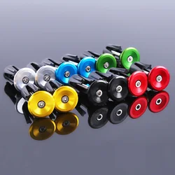 1 Pair Mountain Road Bike Handlebar End Plugs Aluminum Alloy Handle Bar End Cap BMX MTB Bike Grip Cover Bicycle Accessories