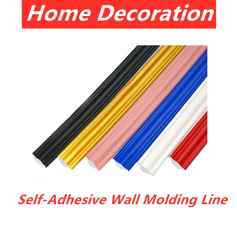 

Home Decoration Self-Adhesive PVC Wall Gap Decor Line Wall Interior Corner Decor Strip Ceiling Skirting Wall Molding Line