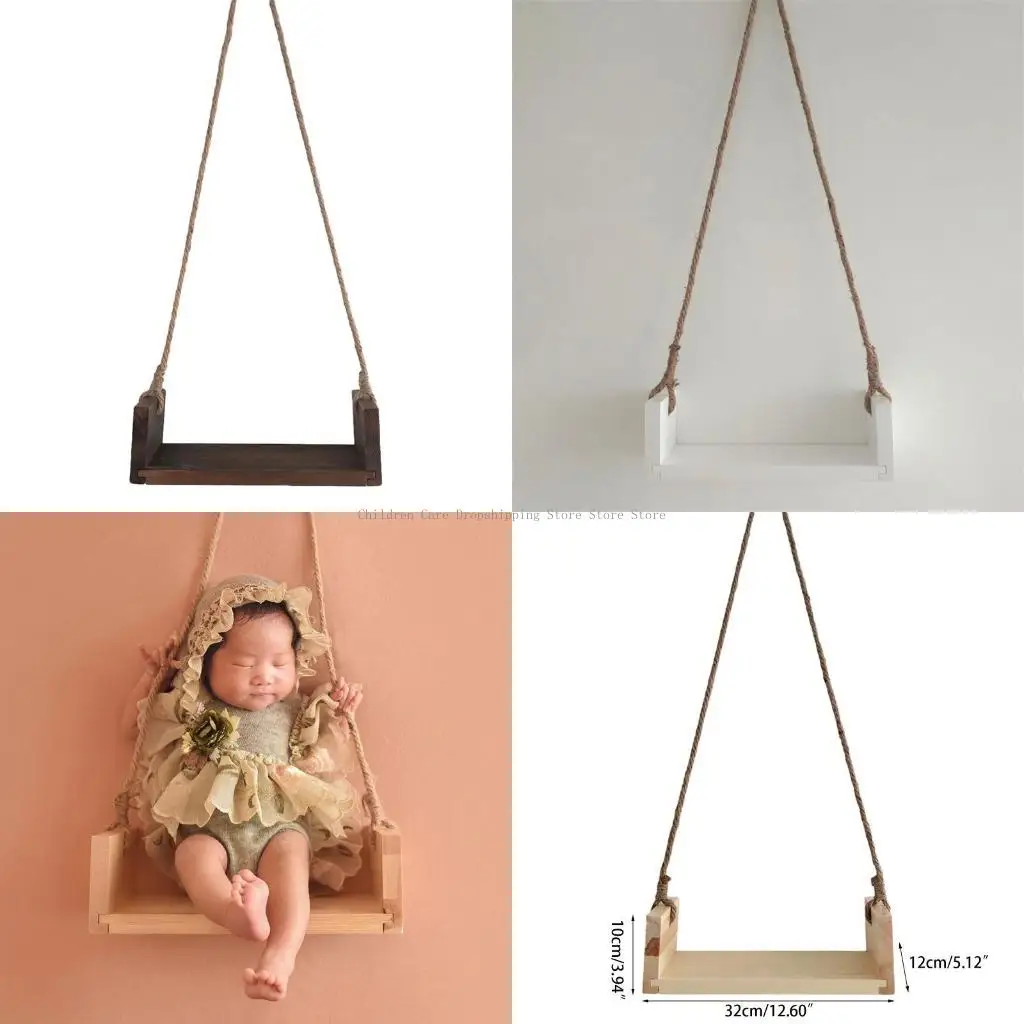 

Аксессуары для фотосъемки новорожденных, деревянные качели, реквизит для фотосъемки для маленьких девочек и мальчиков, для на