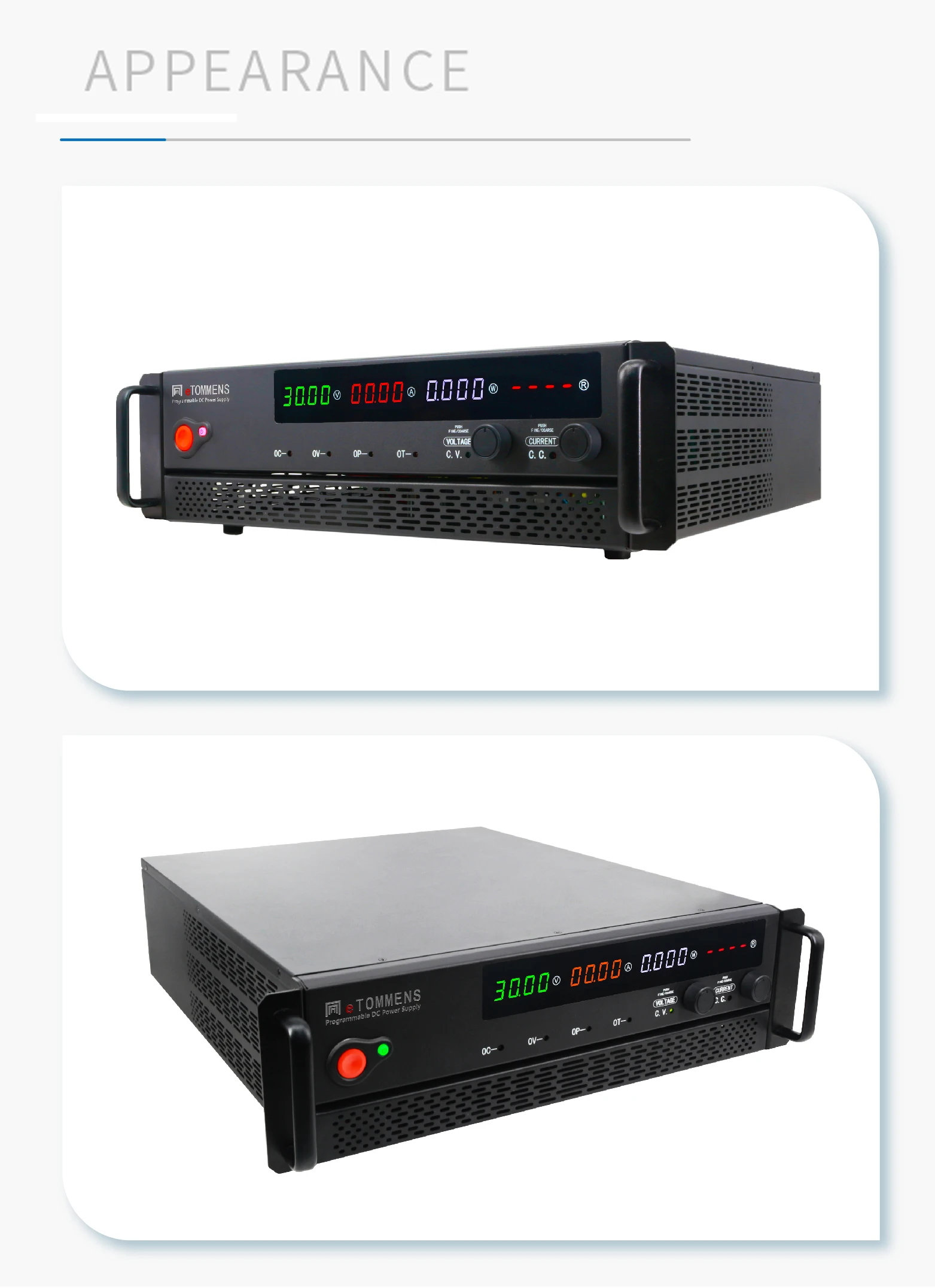 Hochleistungs-Gleichstrom versorgung mit programmier barer Röhren schaltung für Alters tests