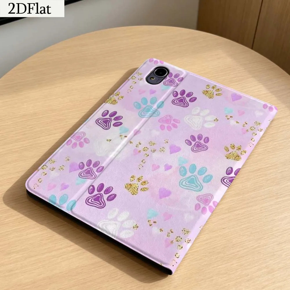 Cartoon Glitter Paw Prints For Honor Tab Magic Pad GT X9a 6 X9 X8A X8 V8 V7 9 V9 8 2 3 4 13.3 10 Pro Inch Tablet Case Gift