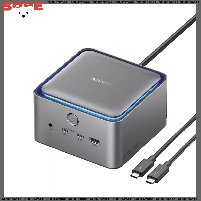 Anker Prime Thunderbolt5 Docking Station Desktop Charger Dual 8K Triple-Screen Extended Display 120Gbps Ultra-Fast Data Transfer