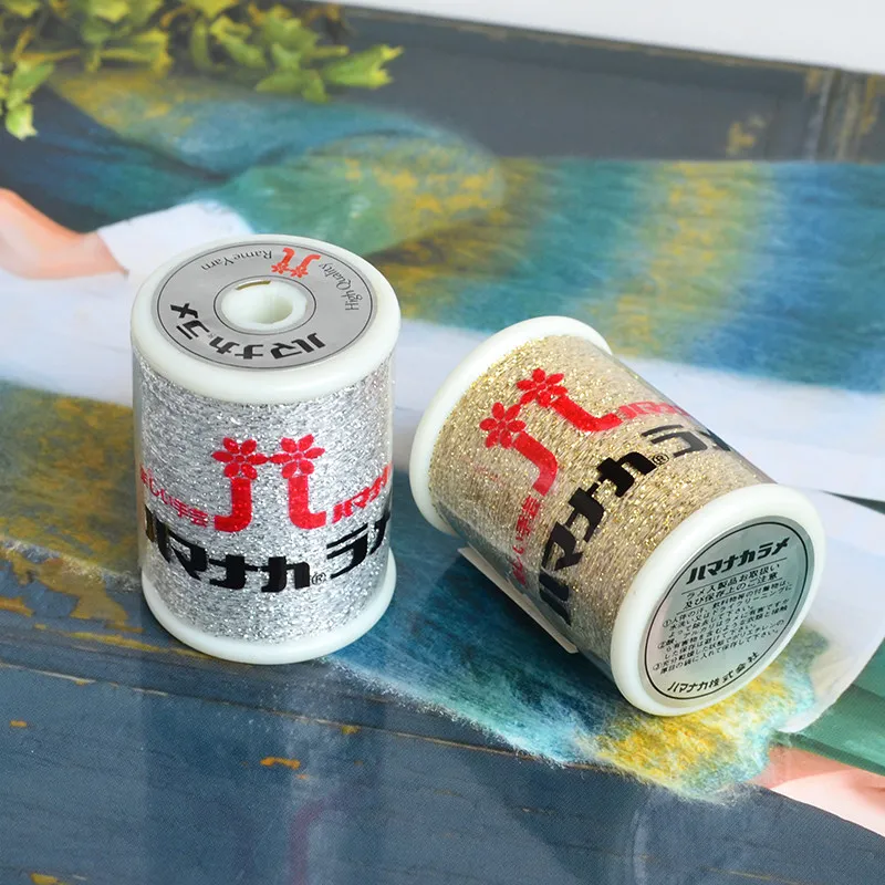 

Металлическая нить HAMANAKA Extra Fine Gold Silver для вышивки и декоративного шитья, 1 шт.