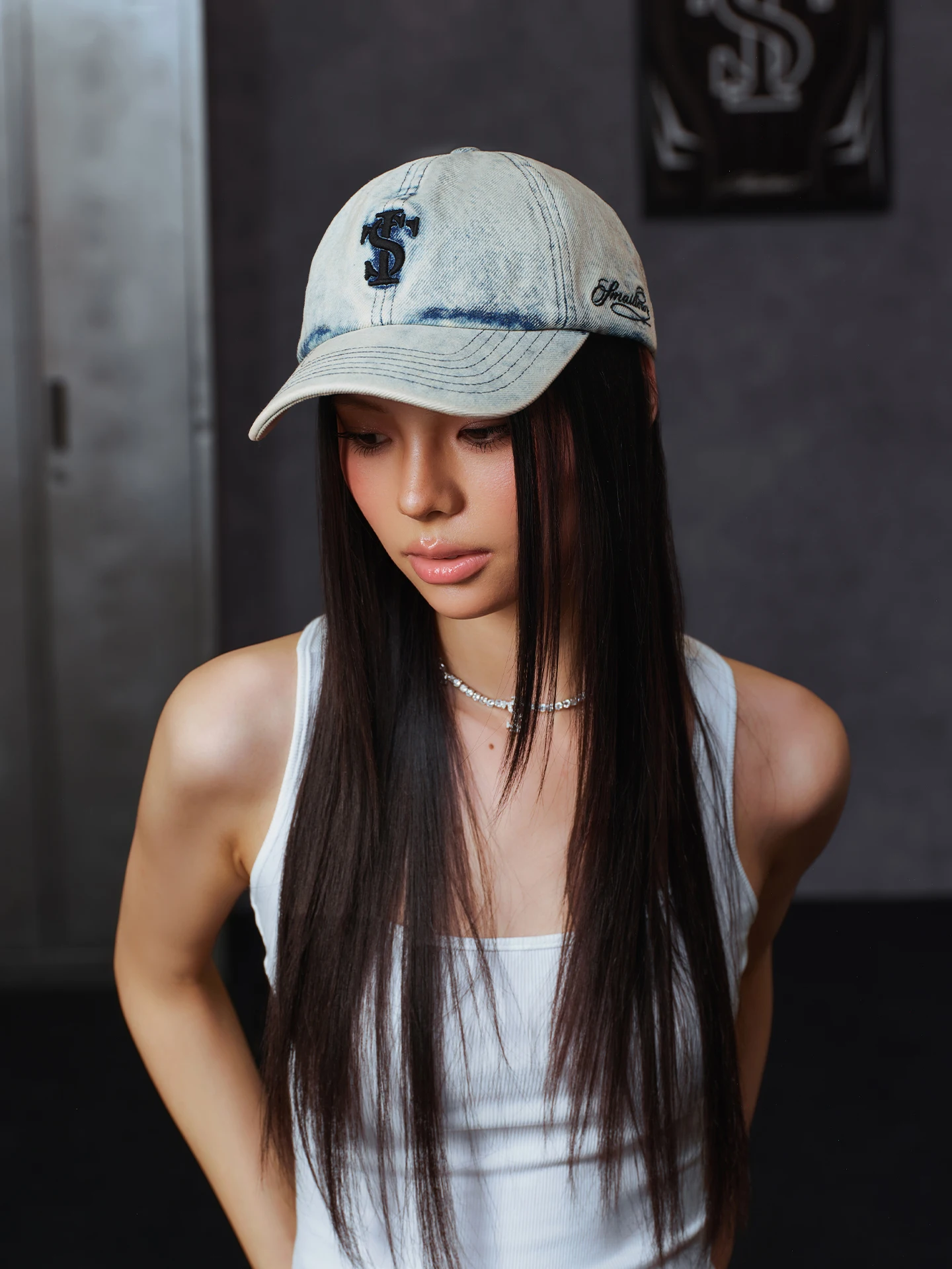 STK SmallTownKid Washed Vintage Denim Bucket Hat Fashion Brand Sun Protection Face Slimming Casual Cap Cotton Material Unisex