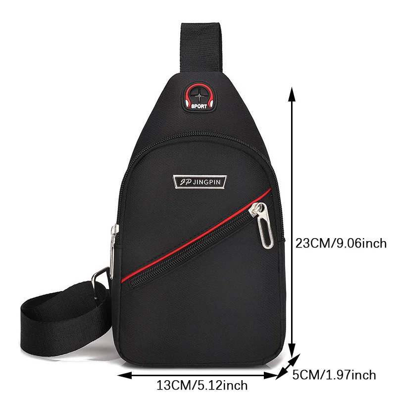 Brand Men\'s Chest Bag 2024 Fashion Small Male Crossbody Japanese Oxford Cloth Designer Shoulder Pouch For Husband Travel Sports