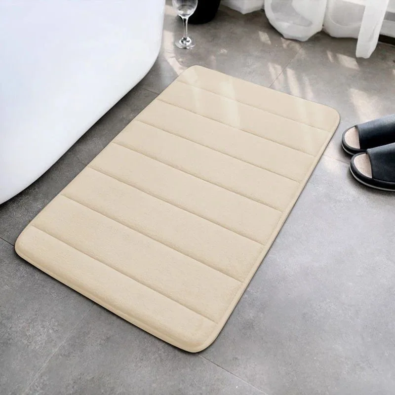 Modern Bath Mat for Bathroom Extra Soft and Absorbent Bath Rug Non-Slip Floor Mat for Home