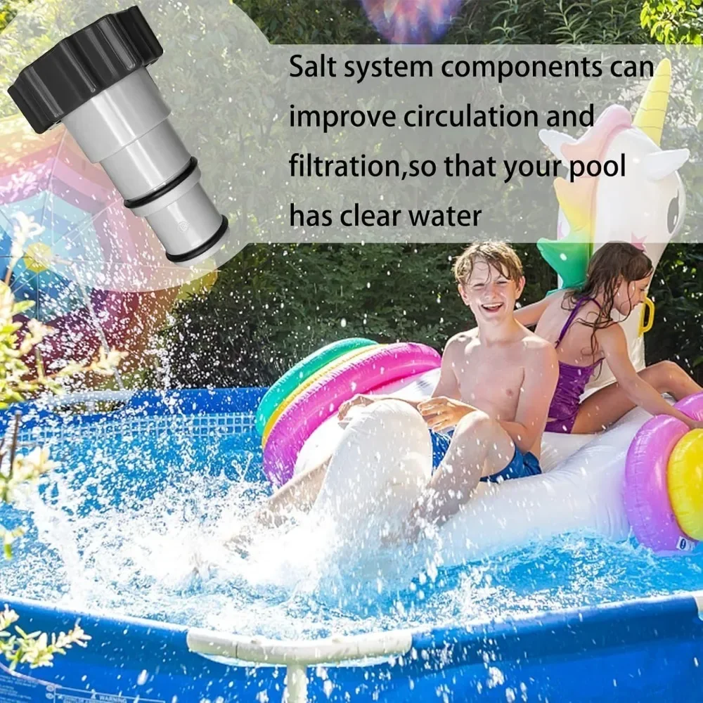 محول خرطوم حمام السباحة مع الياقة، أجزاء صيانة بديلة لأجزاء حمام السباحة لمضخات التوصيل الملولبة من انتكس