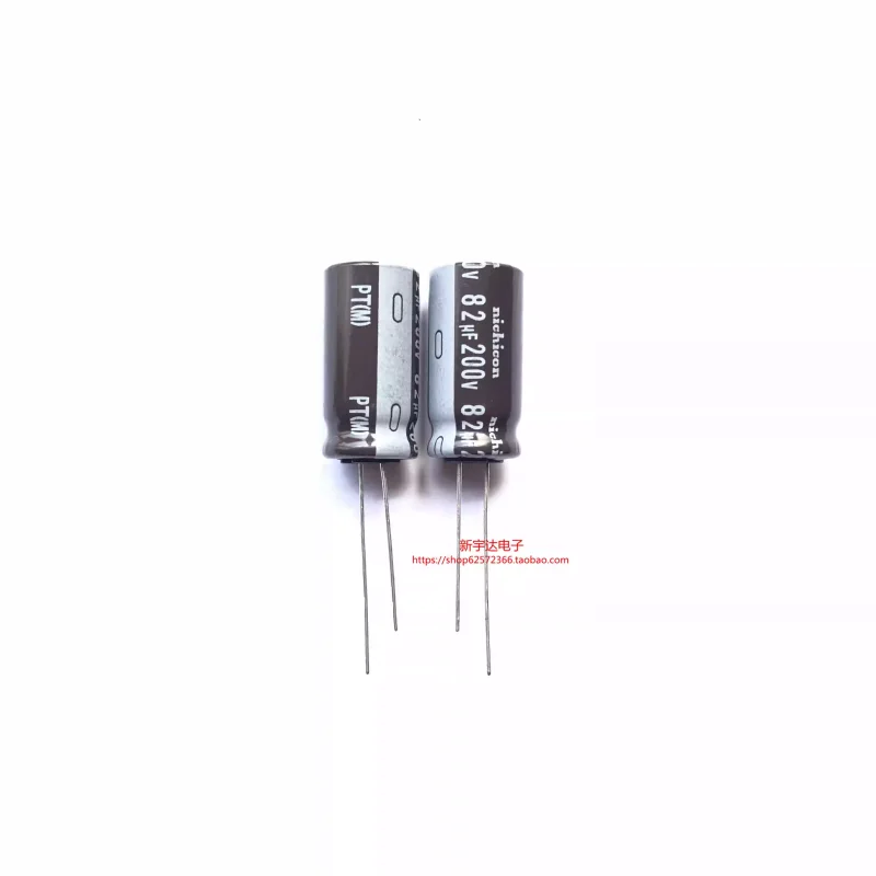 

10-100PCS 200V82UF 12.5X25 Japanese Nichicon PT high-frequency low resistance original electrolytic capacitor 82UF200V