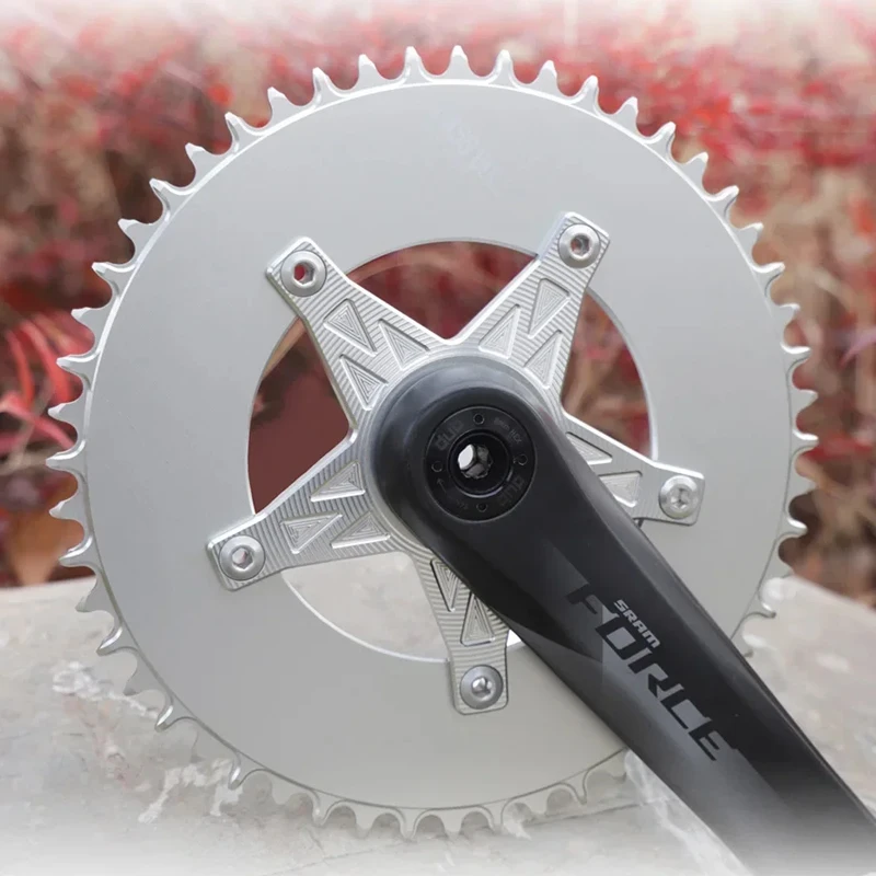 

PASS QUEST 130BCD Five Claws Круглый черный и серебристый шоссейный велосипед Узкая широкая звездочка 42T-60T Велосипедная звездочка для SR 3550/APEX/RED