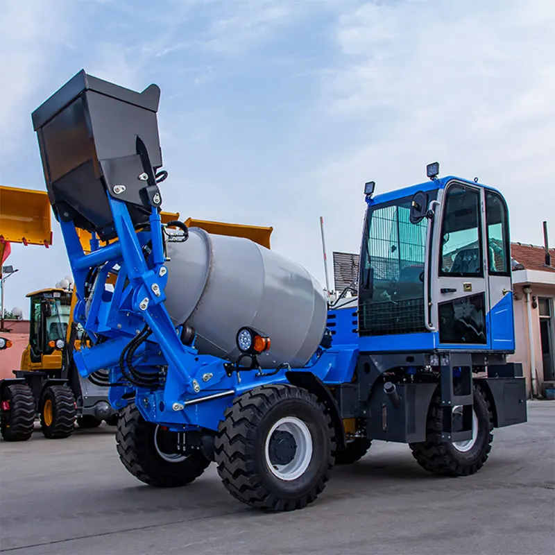 Customized Energy Saving Self Loading Concrete Mixer Truck With Strong Power