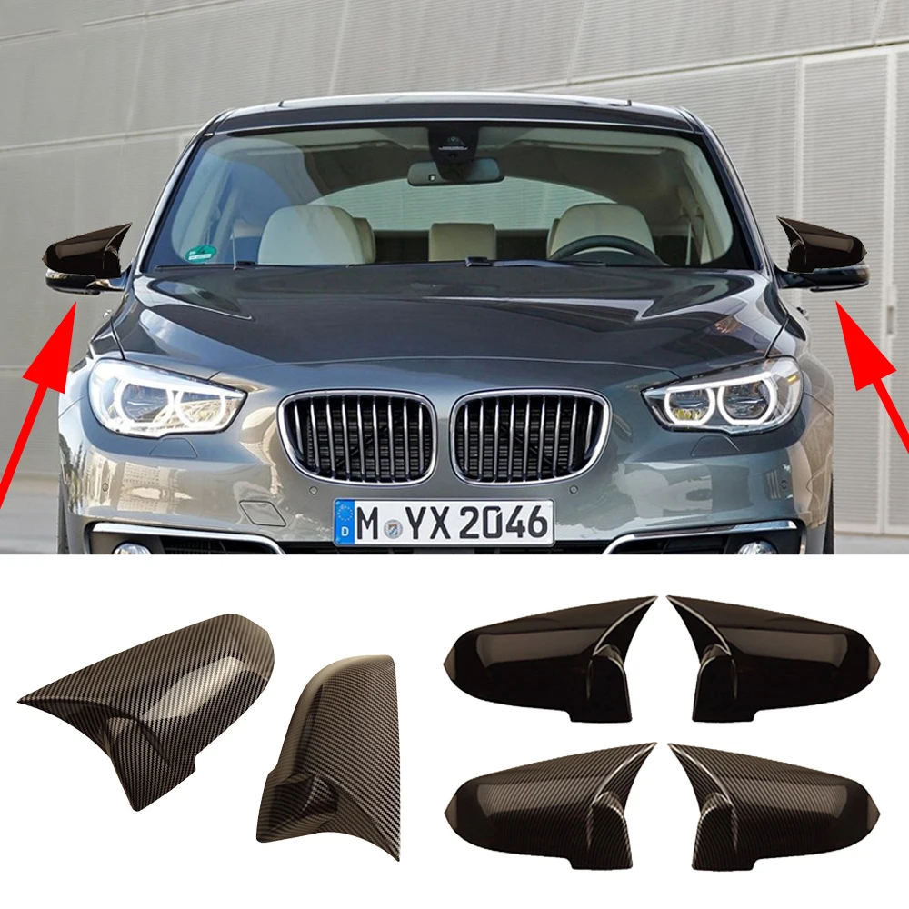 

2PCS Car Mirror Cover Car Rearview Mirror Caps For BMW 5 Series Gran Turismo GT BMW 5 GT F07 528i 535i 535d 2014 2015 2016 2017