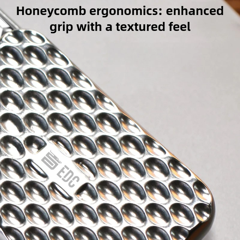 ADJUDICATION EDC Honeycomb Ilimitado Mecánico Metal Magnético Fingertip Push Card Juguete de descompresión