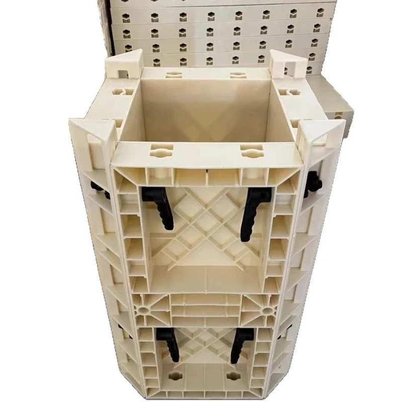 

Plastic steel square column mold, plastic square formwork, square pier mold cast-in-place concrete