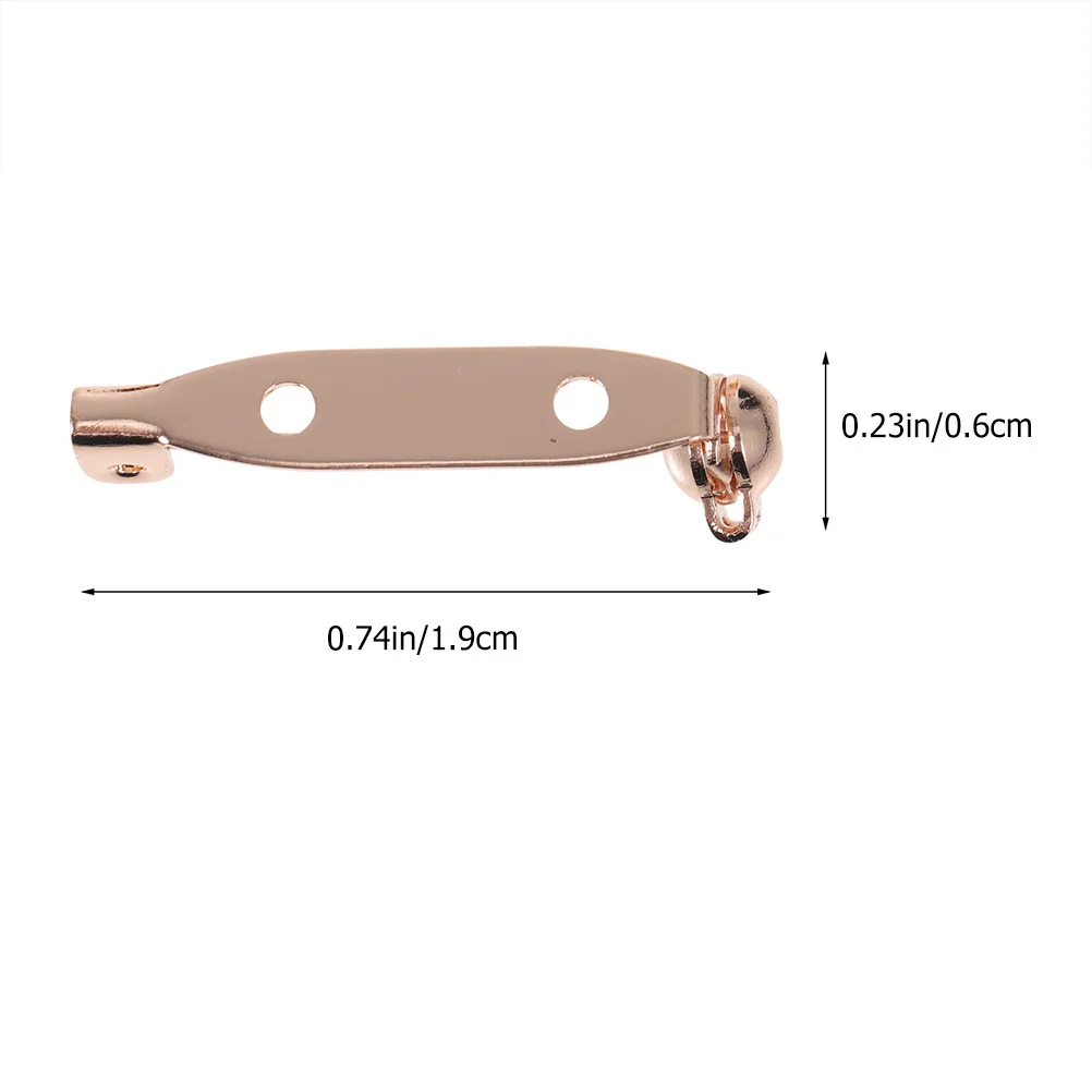 브로치 제작용 안전 잠금핀 10개, DIY 공예용 구리 핀, 의류 고정핀, 브로치 액세서리 장식