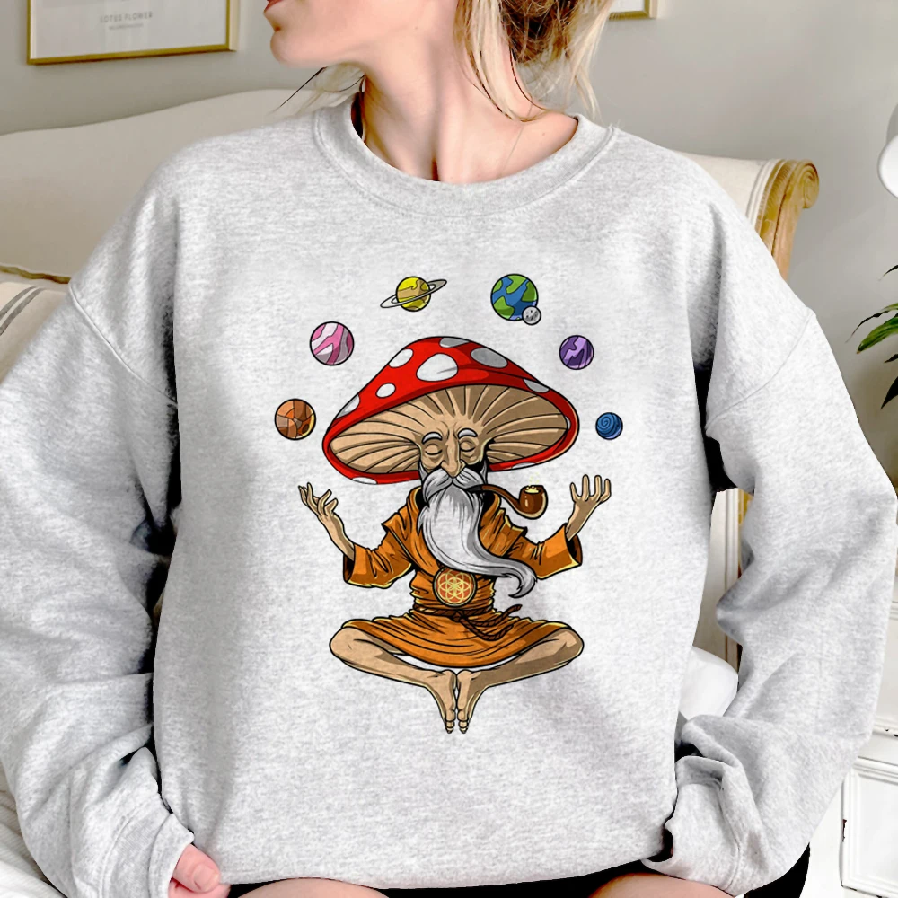 Magic Mushrooms Alien Psychedelic hoodies women anime y2k aesthetic hoddies women Korean style Hooded Shirt