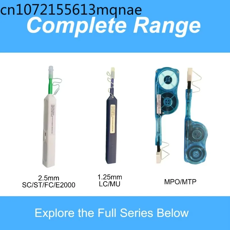 2.5mm/1.25mm Fiber Optic Cleaning Pen for FTTH 5G UPC Patch‑Cable Connectors,13‑Month Warranty Site‑Cleaning Tool