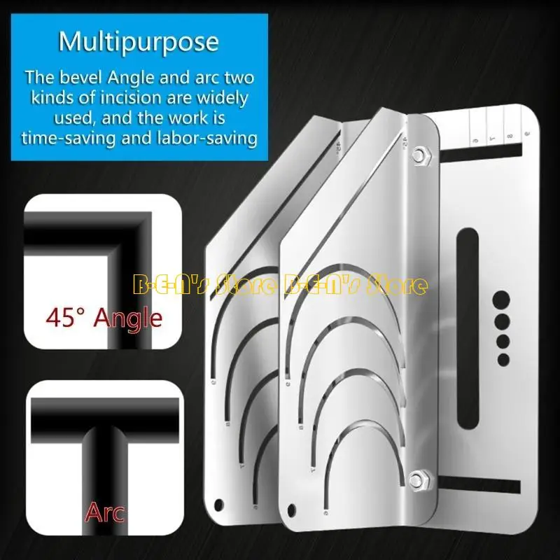 

Y1AD Professional Foam Pipe Cutter Tool 45 Degree Rubber Insulation Pipe Cutter Adjustable Size Cutting Fixture Pipe Cutting