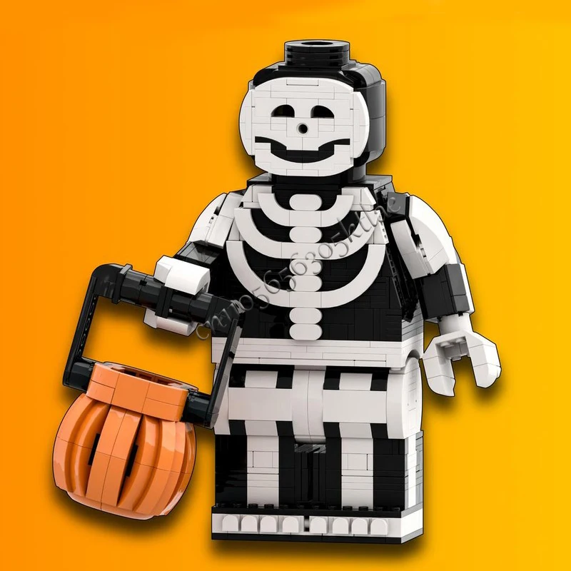 ชุดประกอบโมเดลโครงกระดูกโจรสลัดแบบปรับแต่งได้ 1031 ชิ้น MOC ชุดตัวต่อแบบปรับขนาดได้ ของเล่นประกอบเอง ชุดของขวัญ