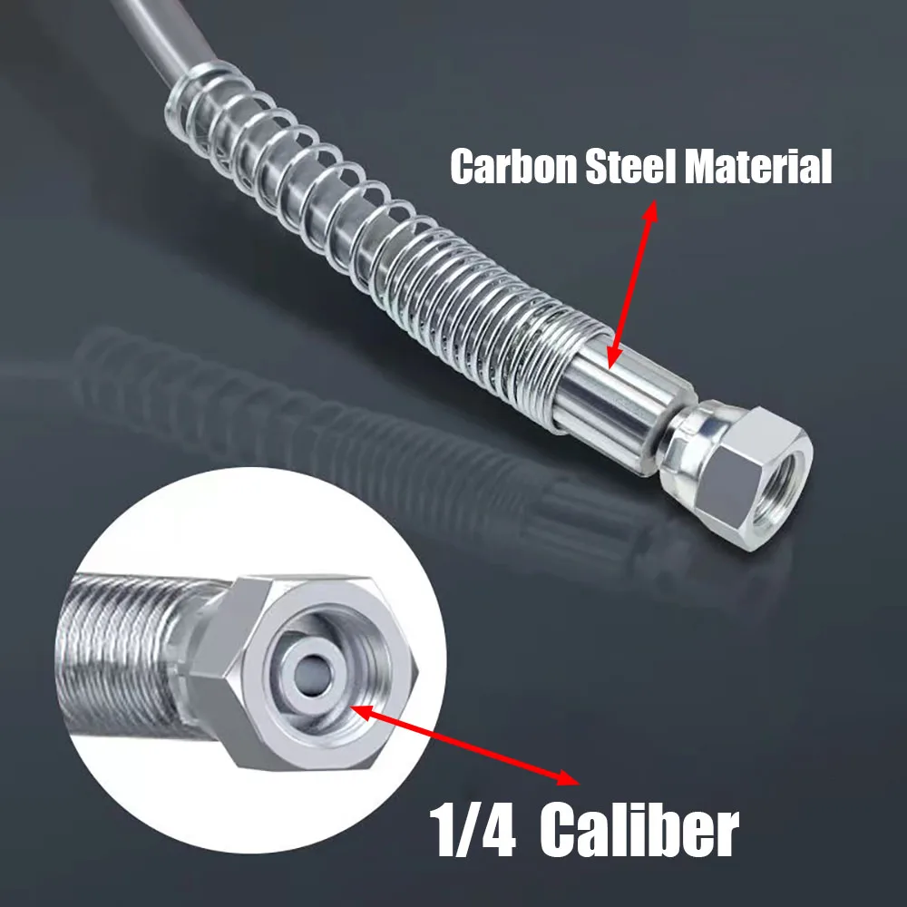 1/4 Schnitts telle Airless-Sprüh maschine Hochdruck rohr 7mm verbesserte dicke Faser Nylon Schicht explosions geschützte Sprüh rohr