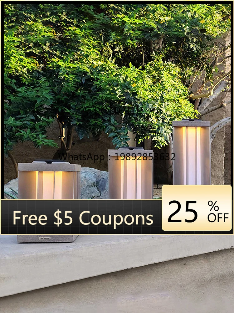 

Solar Lamp Wireless Movable Courtyard Modern Floor Lamp Retro Art Garden Decoration Landscape