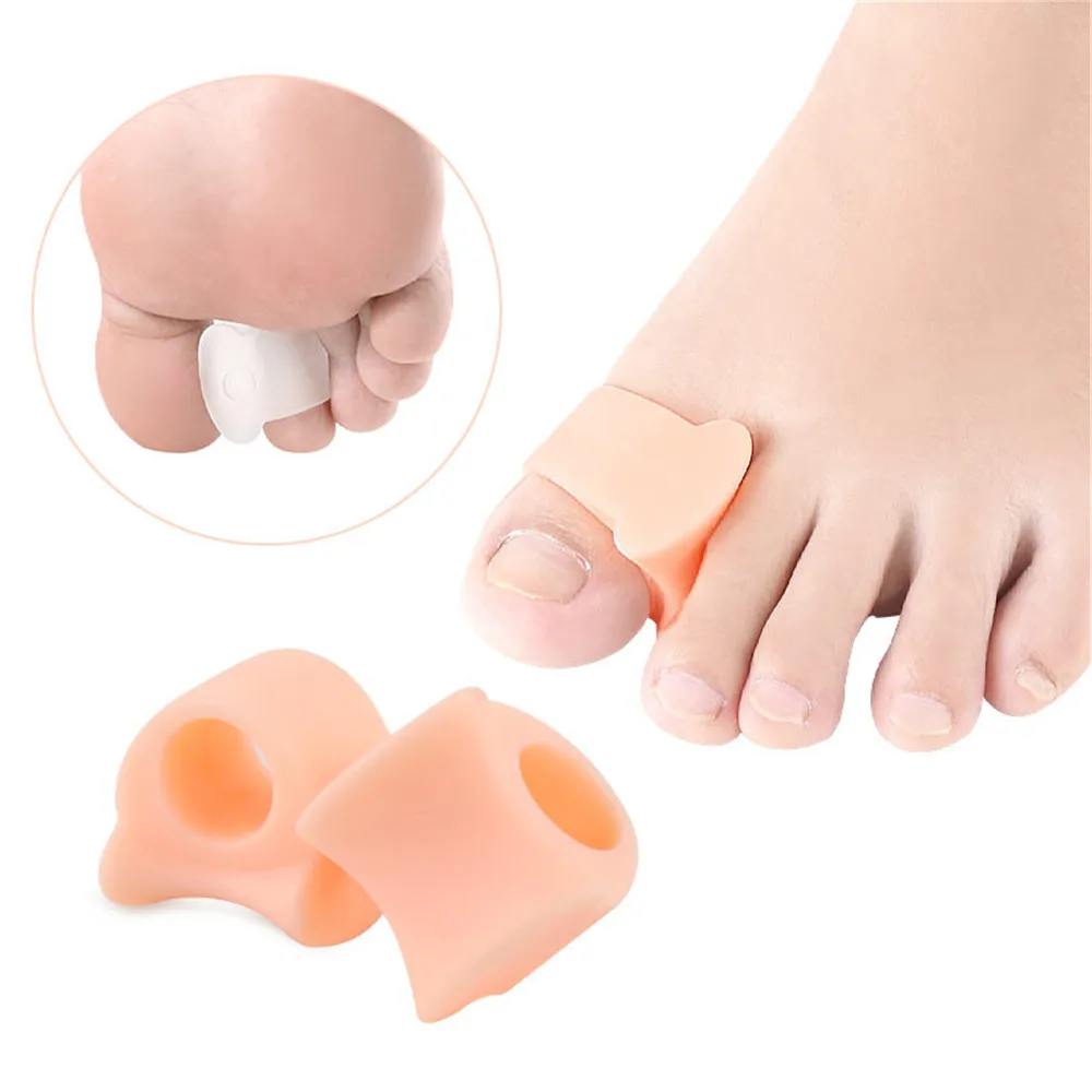 1 Pair Silicone Gel Bunion Toe Corrector Toe Finger Separator Protector Hallux Valgus Orthotic Straightener Pedicure Foot Care