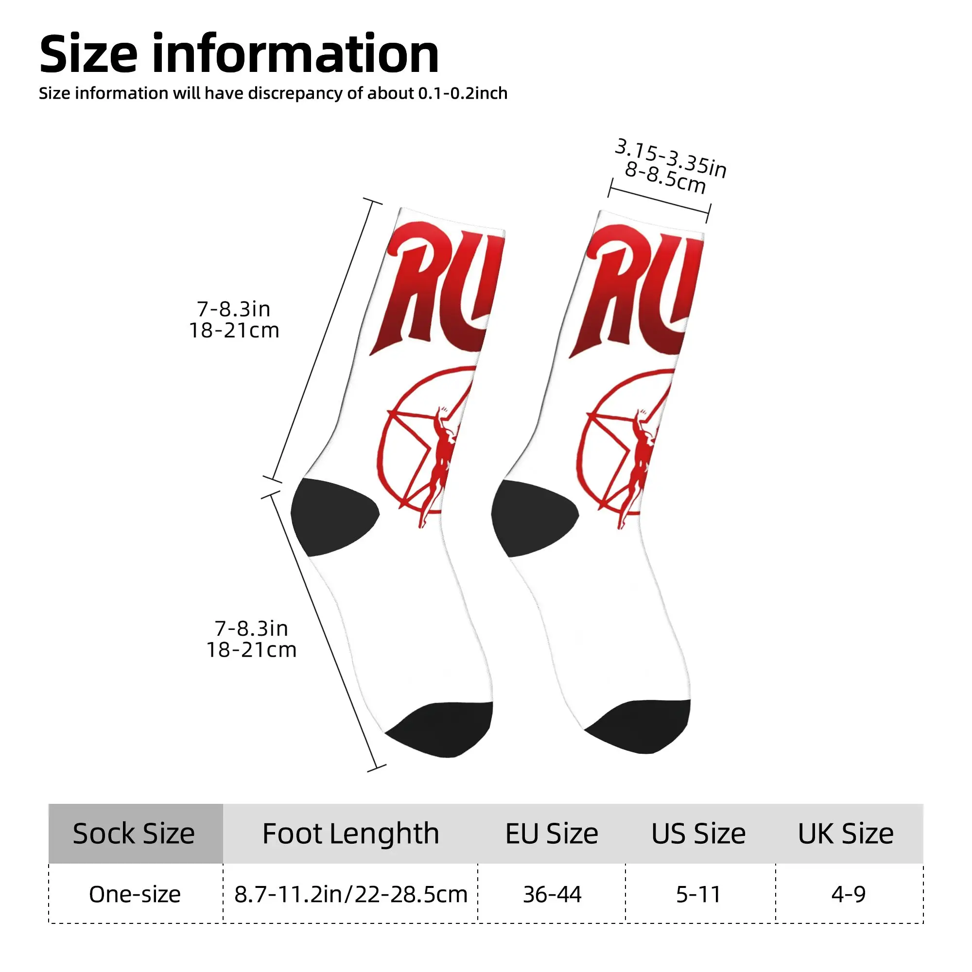 Rush Band Holy Starmans Logo Stockings  Design Funny Socks Autumn Non Slip Socks Unisex Men Climbing Soft Socks