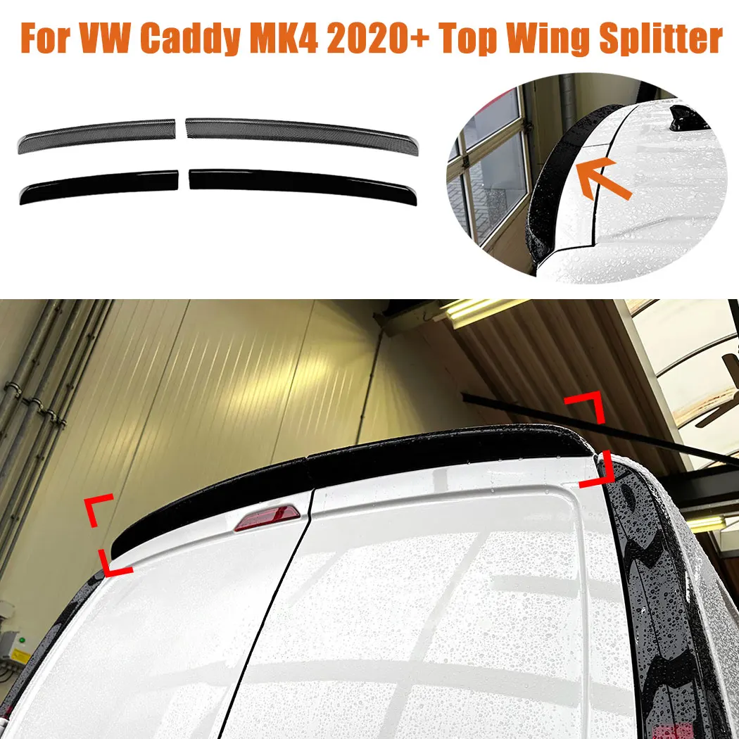 

Car Top Tail Wing Spoiler Splitter For VW Caddy MK4 2020+ Roof Trunk Fixed Wind Wing Exterior Guard Decoration Cover Accessories