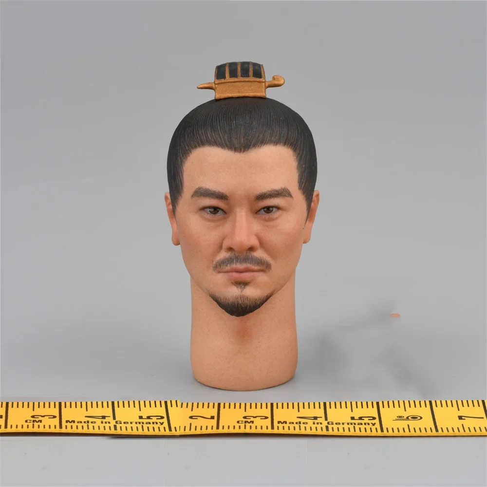 1/6 KLG KLG-R030B سلالة مينغ كوكسينجا الملك ذكر رئيس نحت نحت مع زرع الشعر لمكون مشهد عمل الشكل 12 بوصة #1