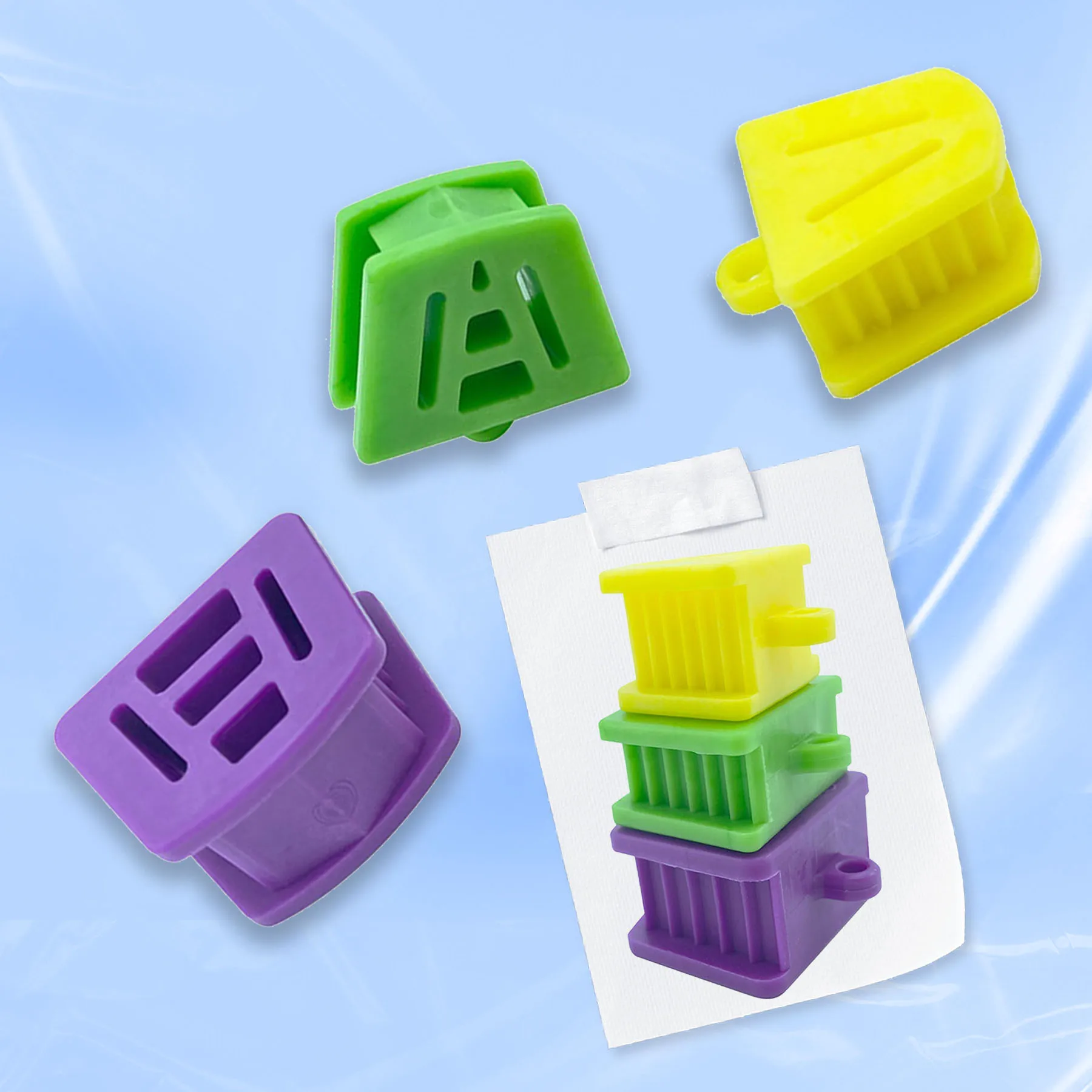 3 Pcs/Set Size S/M/L Dental Mouth Opener Occlusal Pad Teeth Prop Bite Rubber  Silicone Large Medium Small Dentistry Tools