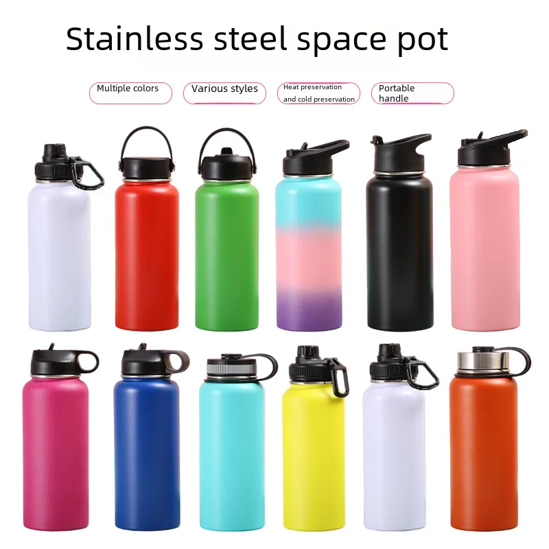 Foreign trade 304 stainless steel portable thermos cup large capacity outdoor mountaineering water Cup portable car Cup wholesal