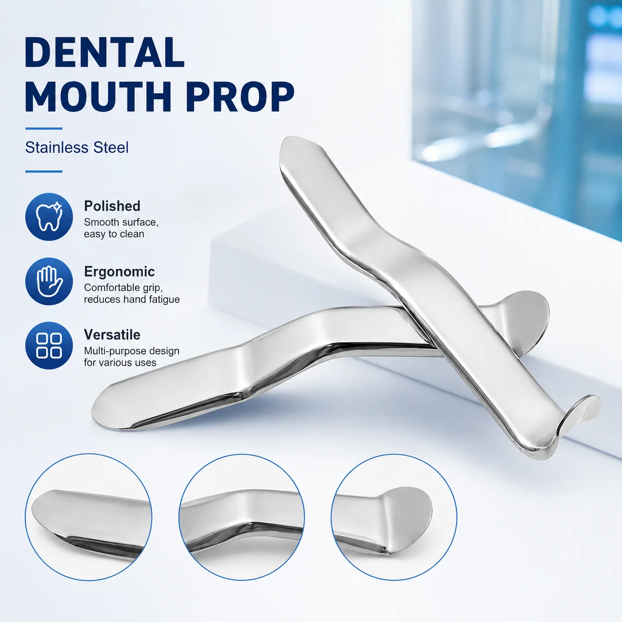 1 pièce Rétracteur buccal et labial Minnesota en acier pour implant, Outil d'ouverture de bouche, Rétracteur oral, Instruments dentaires
