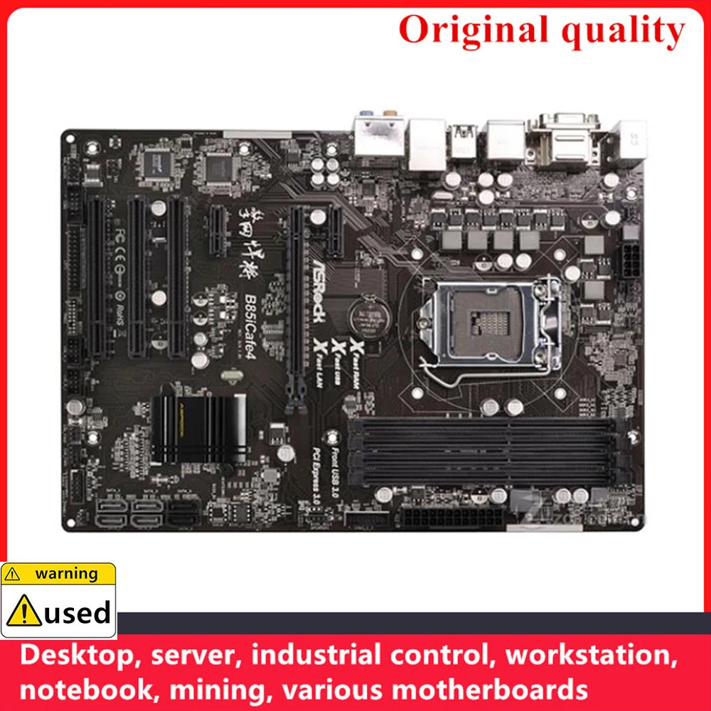 

Used For ASROCK B85iCafe4 Motherboards LGA 1150 DDR3 32GB ATX For Intel B85 Desktop Mainboard SATA III USB3.0