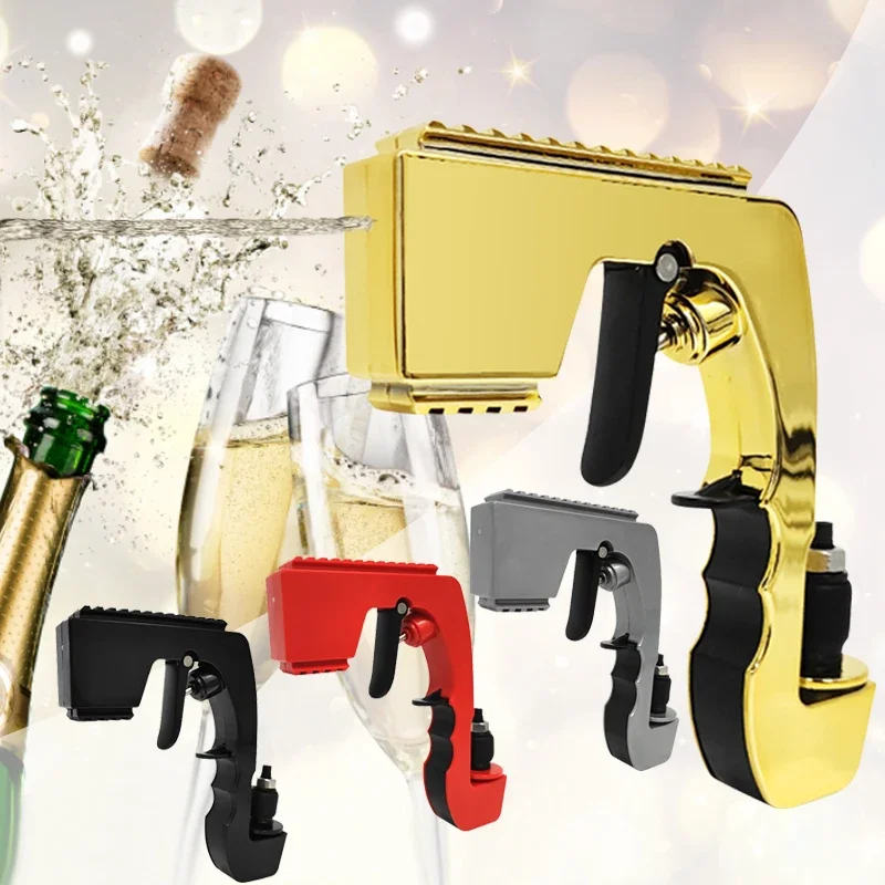 Champagne Gun Wine Beer Sprayer Squirt Bottle Vacuum Stopper Shoot Drinking Ejector Feeding Party Club Bar Wedding Birthday