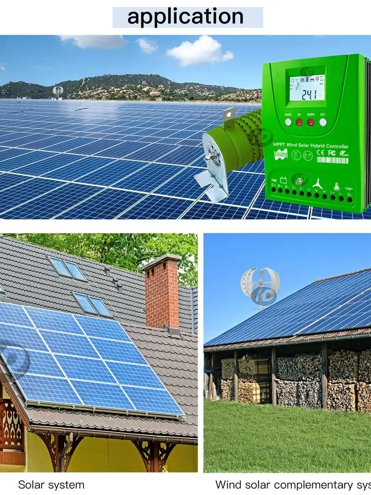 2000W Hybrid-Wind-Solar-Laderegler Auto12 24 48V MPPT Batterie-Equalizer für Lifepo4 Lithium und andere Batterien, mit Bluetooth